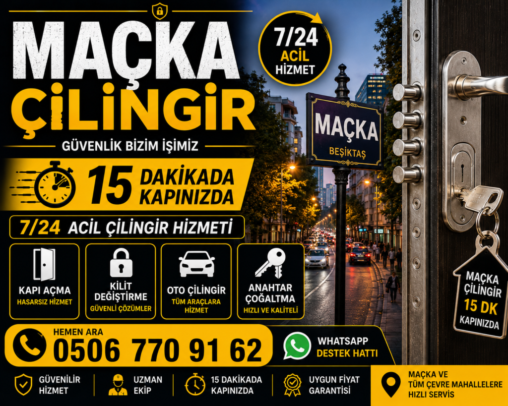 Maçka çilingir, Maçka anahtarcı, 7/24 acil çilingir, kapı açma, çelik kapı açma, kilit değiştirme, oto çilingir ve anahtar çoğaltma hizmeti. Ortalama 15 dakikada adresinizde.